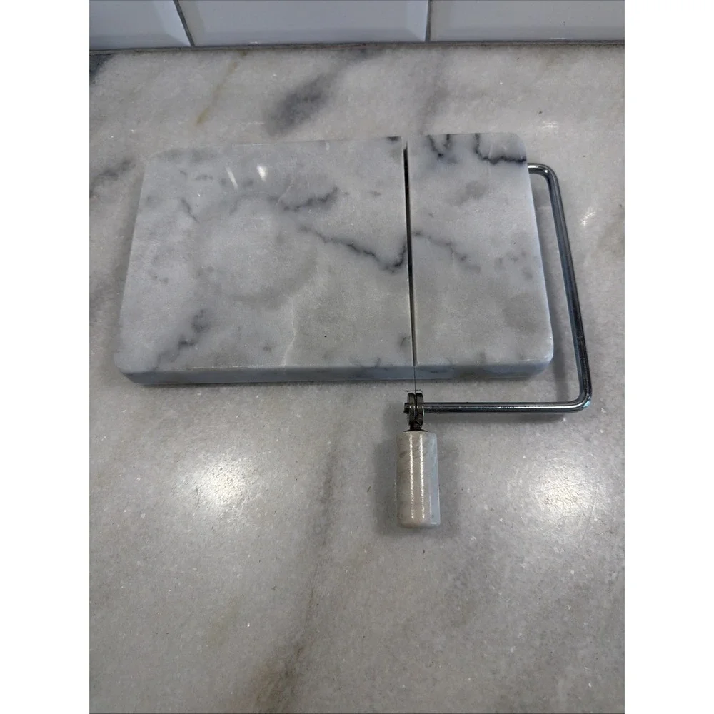 Yuanxin Marble Cheese Slicer Board Appetizer Tray, 8